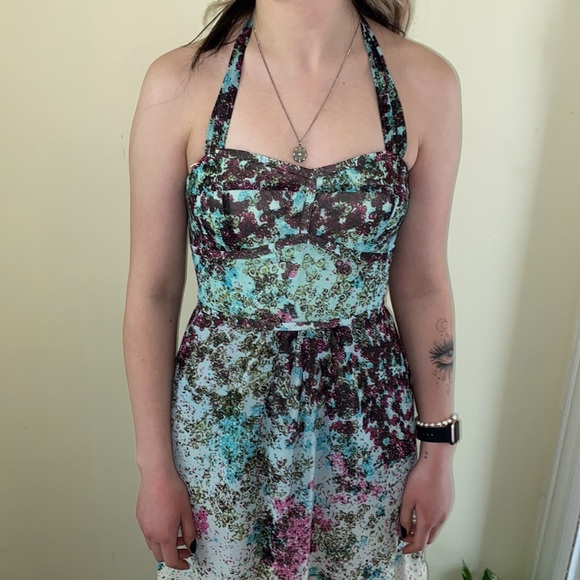 Beautiful Guess Floral Maxi Dress Size 6 High /Low - Picture 2 of 16